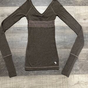 Abercrombie and Fitch Vintage Girls  brown color tops